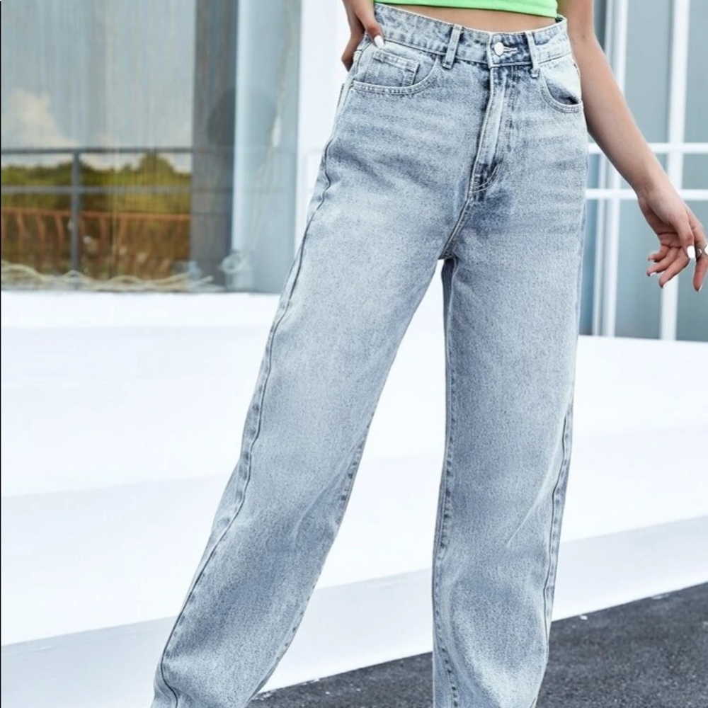 shein straight leg jeans